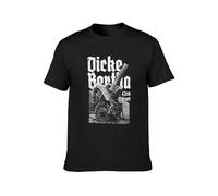 JIA YU HAO Thickness Bertha Ww1 Legend Cannon Cult Unisex 100% Cotton Short-Sleeve T-Shirts Black S