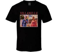 JIA YU HAO Villanelle Killing Eve 90S Style Unisex 100% Cotton Short-Sleeve T-Shirts Black L