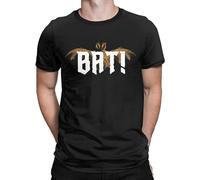 JIA YU HAO What We Do in The Shadows Bat Unisex 100% Cotton Short-Sleeve T-Shirts Black S