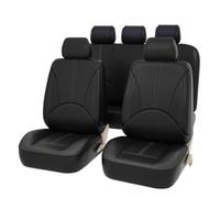 JIABAOCA sur Mesure Car Leather Seat Covers pour Audi Q4 E-tron 2021-2023,Imperméable Et Respirant Amovible et Lavable,Housse de Siege Voiture Accessoires,A/Black