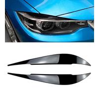 JIABAOCA sur Mesure Couvercle de Phare Avant de Voiture pour BMW 4 Ser F32 F33 F36 2014-2020,Kit de Carrosserie de Paupière de Sourcil de Phare de Voiture Accessories,B/Gloss Black