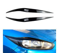 JIABAOCA sur Mesure Couvercle de Phare Avant de Voiture pour Ford Fiesta MK6.5 2013-2017,Kit de Carrosserie de Paupière de Sourcil de Phare de Voiture Accessories