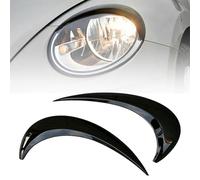 JIABAOCA sur Mesure Couvercle de Phare Avant de Voiture pour VW Beetle A5 2012-2018,Kit de Carrosserie de Paupière de Sourcil de Phare de Voiture Accessories,B/Gloss Black