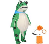 JIABAOZ Inflatable Frog Costume, Funny Full Body Inflatable Frog Costume Adult/Child with Air Pump, Men & Women for Halloween Cosplay Party (M,Green)