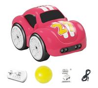 JIABAOZ Magic Follow Line Car, 2.4GHz Remote Gesture Control Small Vehicle Toy, Smart Automatic Avoidance Patrol Line Driving Desktop Toy Cars for Ages 3 6 7 8 Boys & Girls (Red)