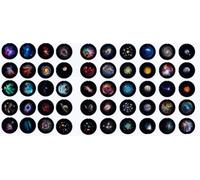 JIABAOZ Replacement Films for 2-in-1 Galaxy Projector Night Light, HD Starry Sky Projector Discs Only, Starry Sky Night Light Film Set, Multi-Theme Nebula Constellation Slides (48PCS)