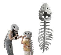 JIABAOZ Spinesaurus Plush Dino Outfit, Spinosaurus Costume,Squelette 3Dde dinosaure, Costume de cosplay réaliste pour Halloween, Spinosaure en peluche pour fêtes (115cm/45.3in)