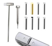 JIAC 10 Pièces Accessoires de Briquet kit D'accessoires Universels pour Briquet avec 8 Goupilles de Charnière 1 Percuteur et 1 Marteau Rechange pour Briquets 1946 à Aujourd'hui