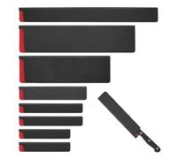 JIAC Lot de 8 Protection de Lame en Plastique Couteau Fourreau Housse Universelle pour Couteaux de Cuisine avec Doublure en Velours Kit de Protection pour de Couteaux pour la Maison et la Cuisine