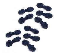 JIACUO 10 Paires de Boutons de Fermeture de Grenouille Chinoise perlée nœud Attache Couture Artisanat Fait à la Main