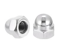JIADEXIN Ecrou Borgne Hexagonaux - Hexagonal Écrous Borgnes en Acier Inoxydable A2 Cache ecrou pour Vis Boulons Filetés & Tiges Filetées Cache-écrous M6 (6mm) 20 Pièces
