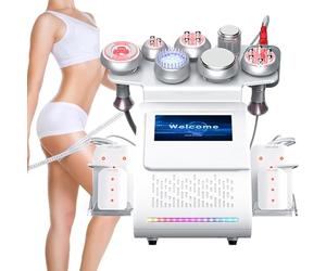 JIADUOFU Machine lipolyse Amincissante Corps,multifonctionnelle 9 en 1 80k,lipocavitation radiofrequence Corps,Machine Sculpture corporelle RF à radiofréquence,raffermir et façonner Peau A