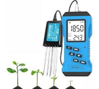 JIADUOFU Testeur de Sol 7 en 1, testeur NPK, testeur EC, pH, humidité, température, conductivité, Test de fertilité du Sol Numérique Haute précision EC Testing