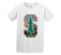 JIAERLE TOYS Casual Shirt Ano Stanford Tree University Button Closure White M
