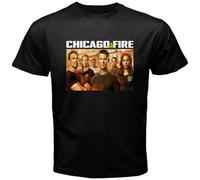 JIAERLE TOYS QvfNew Chicago Fire TV Show Men's Black T-Shirt Black XL