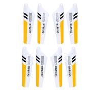 JIAFAN Lot de 8 lames et engrenages pour hélicoptère Syma S107 RC Jaune