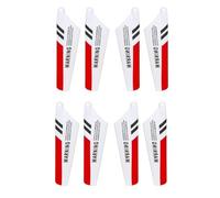 JIAFAN Lot de 8 lames et engrenages pour hélicoptère Syma S107 RC Rouge