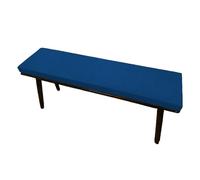 JIAFANG Coussins de Banc Personnalisés 58 x 105 cm Fond Antidérapant Jardin Coussins Hautement Élastique pour Banc de Jardin, Terrasse, Baie Vitrée, Bleu