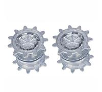 JIAFANRC Lot de 2 roues motrices en métal pour HL henglong 3889 1:16 RC Tank German Leopard 2A6