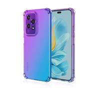 JIAFEI Coque pour Honor 200 Lite 5G Étui Protecteur en Souple Silicone TPU Antichoc Housse de Protection en Couleur Dégradée Compatible avec Honor 200 Lite 5G Violet/Bleu