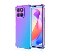 JIAFEI Coque pour Honor 200 Smart 5G Étui Protecteur en Souple Silicone TPU Antichoc Housse de Protection en Couleur Dégradée Compatible avec Honor 200 Smart 5G Violet/Bleu