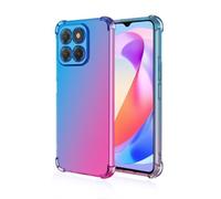 JIAFEI Coque pour Honor 200 Smart 5G Étui Protecteur en Souple Silicone TPU Antichoc Housse de Protection en Couleur Dégradée Compatible avec Honor 200 Smart 5G Bleu/Rose