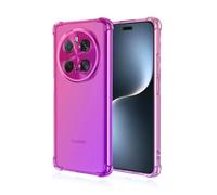 JIAFEI Coque pour Honor Magic 7 Pro 5G Étui Protecteur en Souple Silicone TPU Antichoc Housse de Protection en Couleur Dégradée Compatible avec Honor Magic 7 Pro 5G Rose/Violet