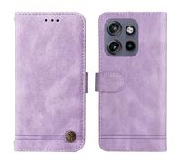 JIAFEI Coque pour Motorola Edge 50 Neo/ThinkPhone 25, Housse Premium en Cuir PU pour Etui Portefeuille avec [Cordon/Emplacements Cartes/Magnetique/Stand Fonction], Violet