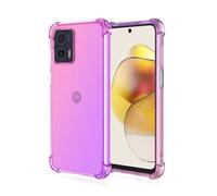 JIAFEI Coque pour Motorola Moto G24 Étui Protecteur en Souple Silicone TPU Antichoc Housse de Protection en Couleur Dégradée Compatible avec Motorola Moto G24 Rose/Violet