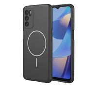 JIAFEI Coque pour Oppo A6 Pro 5G, Compatible avec Magnétique Silicone Liquide Housse, Protection Complète, Doublure en Microfibre Étui, Noir