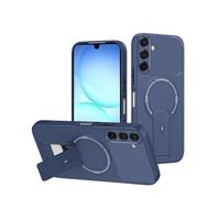 JIAFEI Coque pour Samsung Galaxy A26 5G/Galaxy A17, Housse Compatible avec Magnétique Recharge sans Fil/Support Intégré, Protection Camera, Militaire Mat Étui, Bleu