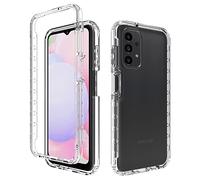 JIAFEI Coque pour Samsung Galaxy A54 5G Étui Protecteur en Souple Silicone Clair TPU + PC Couleur Dégradée Pare - Chocs Antichoc Etui Protection Housse - Blanc