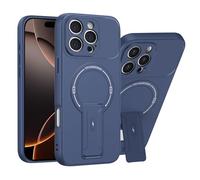 JIAFEI Coque pour Vivo X300 Pro, Housse Compatible avec Magnétique Recharge sans Fil/Support Intégré, Protection Camera, Militaire Mat Étui, Bleu