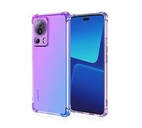 JIAFEI Coque pour Xiaomi 13 Lite Étui Protecteur en Souple Silicone TPU Antichoc Housse de Protection en Couleur Dégradée Compatible avec Xiaomi 13 Lite Violet/Bleu