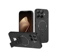JIAFEI Coque pour Xiaomi 15T Pro 5G, Housse Compatible avec Magnétique Recharge sans Fil/Support Intégré, Protection Camera, Militaire Mat Étui, Noir