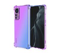 JIAFEI Coque pour Xiaomi Mi 12T / Redmi K50 Ultra Étui Protecteur en Souple Silicone TPU Antichoc Housse de Protection en Couleur Dégradée Compatible avec Xiaomi Mi 12T / Redmi K50 Ultra Violet/Bleu