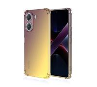 JIAFEI Coque pour Xiaomi Redmi A5 4G Étui Protecteur en Souple Silicone TPU Antichoc Housse de Protection en Couleur Dégradée Compatible avec Xiaomi Redmi A5 4G Or/Noir