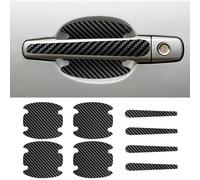 JIAHAI 8PCS Film Autocollant Poignée Portière Voiture pour BMW XM (G09) 2022-, Protection Anti-Rayures pour Poignée de Porte Pellicule de Fibre Carbone Protection
