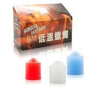 JIAHAO 3 pcs Basse température Bougies Flirt Cire Bougies Drip pour Les Amateurs de Couple