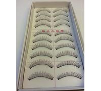 JIAHAO HOT Taiwan Long Naturel Fait Main Croix Charmant Naturel Doux Faux Cils Maquillage #216 (50 Paires)