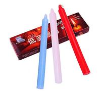 JIAHAO Lot de 3 bougies goutte à goutte à basse température pour jeu de cire