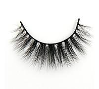 JIAHAO Lot de 3 paires de faux cils 3D faits à la main dramatiques épais entrecroisés de luxe Noir Nature moelleux longs doux réutilisables