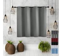 JIAHAO Rideau Occultant 1 Pièces 220 x 70 cm Tenture Opaque à Oeillets Isolation Rideau Occultant Rideaux Légers,pour Salon, Gris Clair