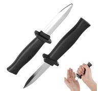 JiaHeHe 2 Pcs Couteaux Rétractables en Plastique, Faux Couteau Rétractable Jouet, Faux Couteau Halloween Accessoire de Magie, Poignards Disparaissants pour d'halloween, Cosplay, Théâtre, Farces