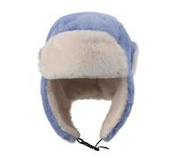 JIAHG Chapka Enfant Hiver Cagoule en Peluche pour Fille Garçon 3-8 Ans Bonnet avec Oreillettes Repliables Chapeau de Trappeur Doux Épais Chaud Thermique pour Ski Neige Snowboard
