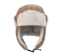 JIAHG Chapka Enfant Hiver Cagoule en Peluche pour Fille Garçon 3-8 Ans Bonnet avec Oreillettes Repliables Chapeau de Trappeur Doux Épais Chaud Thermique pour Ski Neige Snowboard