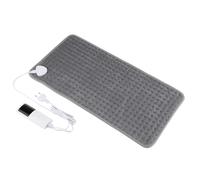 JIAHG Coussin Chauffant ELectrique Couverture de Thérapie Chauffante Multifonctionnel à 9 Niveaux de Températures Ajustable pour Abdomen, Estomac, Dos, Cou, Jambons, 30 x 60 cm