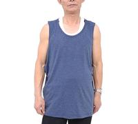 JIAHG Débardeur Postopératoire à Bouton-Pression Facile à Mettre et à Enlever Débardeur pour Personnes âgées Alitées T-Shirt sans Manche Coton Grande Taille Gilet Deux Pièces pour Fracture du Bras