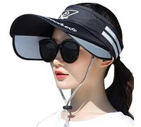 JIAHG Femme Casquette de Golf Tennis Cyclisme Course Visière Large Haut Vide Casquette de Base-Ball Réglable été Casquette Visière de Sports en Plein Air Chapeau de Soleil Protection Solaire