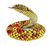 JIAHG Serpent Géant en Peluche Simulation Jouet de Python Réaliste 220cm/280cm Poupée Anaconda Rembourré Moelleux Jouet d'animal Boa Faux Terrible Amusant